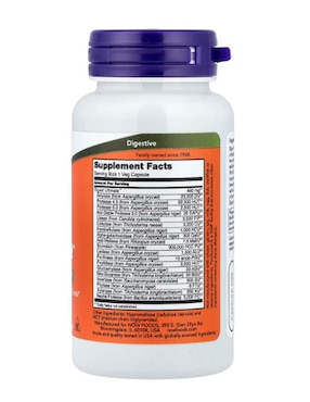 Digest ultimate Now con enzimas digestivas de 60 cápsulas