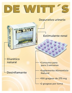 Set de suplementos alimenticios Herbal Blend De Witt's con mezcla de hierbas