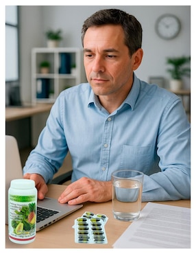 Kit de suplementos alimenticios Aceite de Silimarina del Cardo Rojo y un Complejo de Enzimas Hepabiosan
