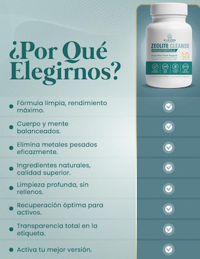 Zeolite Cleanse Megaformula Klidzen con selenio de 90 cápsulas