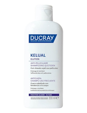 Shampoo dermatológico caspa grasa para cabello graso kelual ducray elution ducray 200 ml