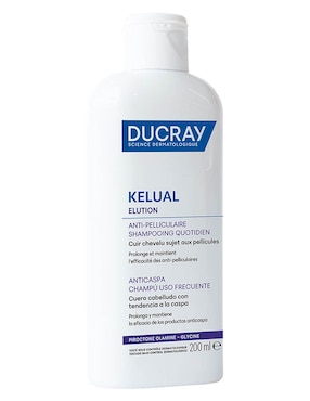 Shampoo dermatológico caspa grasa para cabello graso kelual ducray elution ducray 200 ml