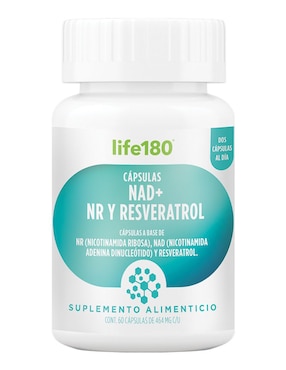 Nad+ Nr y Resveratrol Life 180 de 60 Cápsulas