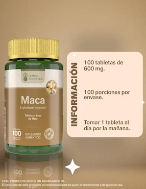 Maca Lemon Cochella de 100 tabletas