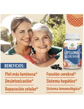 Glutatión Liposomal Prunucis de 60 cápsulas