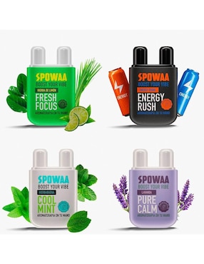 Set inhalador doble aceites naturales Spowaa 2 ml