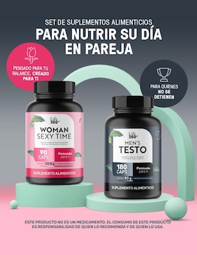 Set de suplementos alimenticios Él y ella Life360+ con vitamina D3