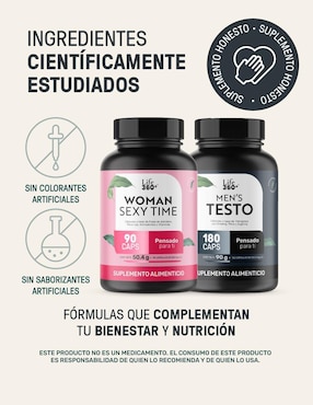 Set de suplementos alimenticios Él y ella Life360+ con vitamina D3