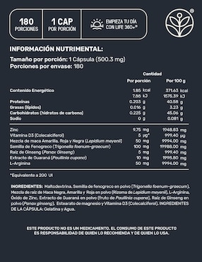 Set de suplementos alimenticios Él y ella Life360+ con vitamina D3
