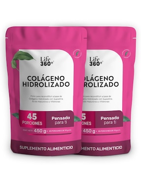 Set de suplementos alimenticios Colágeno hidrolizado Life360+