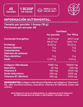 Set de suplementos alimenticios Colágeno hidrolizado Life360+