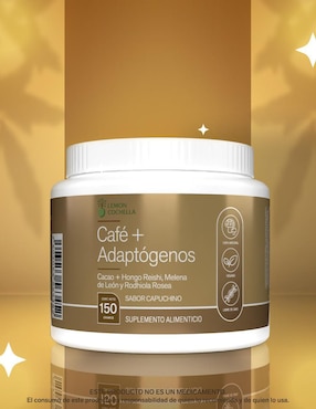 Café + adaptógenos Lemon Cochella con hongo reishi, melena de león y rodhiola rosea sabor capuccino de 150 g
