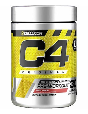 C4 Original Cellucor con creatina sabor ponche de frutas