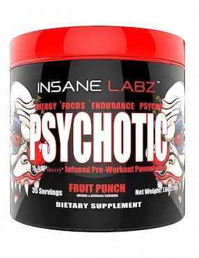 Psychotic Insane Labz con creatina sabor ponche de frutas