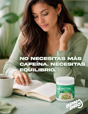 Matcha Con Adaptógenos BPN Pro con hongo reishi, melena de león y rodhiola rosea sabor matcha de 180 g