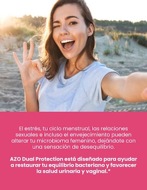 Dual Protection Azo con probióticos y prebióticos de 30 cápsulas
