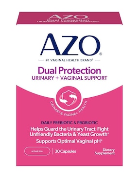 Dual Protection Azo con probióticos y prebióticos de 30 cápsulas