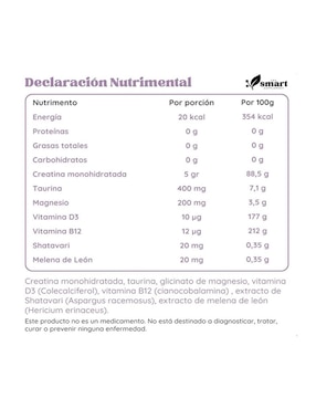 Fierce Creatina Monohidratada The Smart Supplement de 177 g