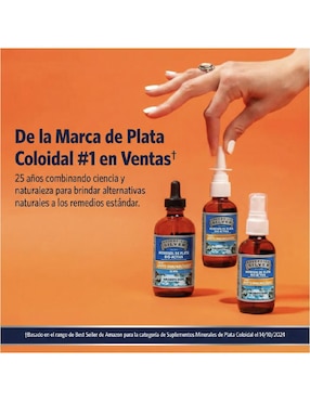 Sovereign Silver Hydrosol Apoyo Inmunológico Americano de plata de 118 ml