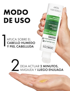 Shampoo dermatológico caspa grasa para cabello normal y graso Selenium Ds Salicylic Acid Vichy