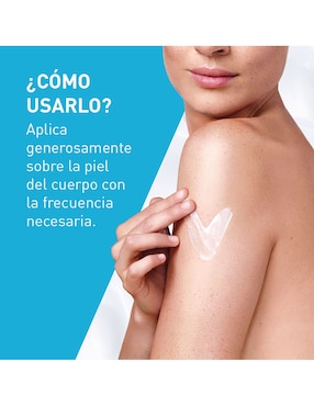 Crema para cuerpo recomendada para hidratar día y noche Cerave para piel seca
