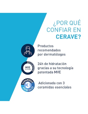 Crema para cuerpo recomendada para hidratar día y noche Cerave para piel seca