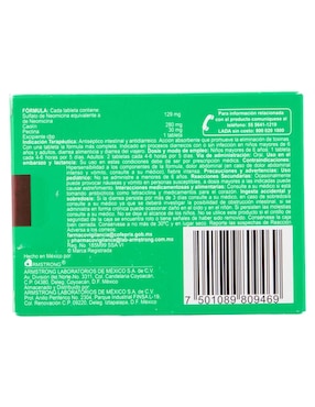 Tabletas para malestar estomacal Kaomycin