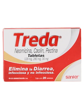 Tabletas para malestar estomacal Treda