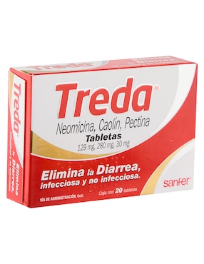 Tabletas para malestar estomacal Treda