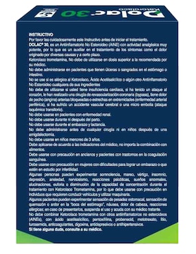 Tabletas para desinflamar y aliviar dolor intenso Dolac