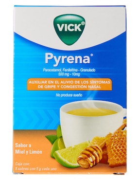 Suspensión para gripe y tos Vick Pyrena