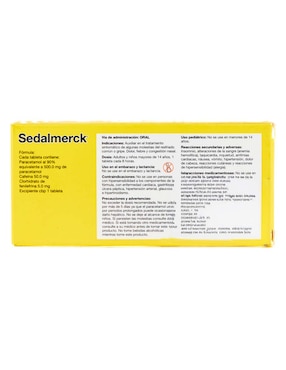 Pastilla para gripe Sedalmerck