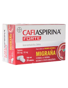 Tabletas para dolor de cabeza y migrañas Cafiaspirina Forte
