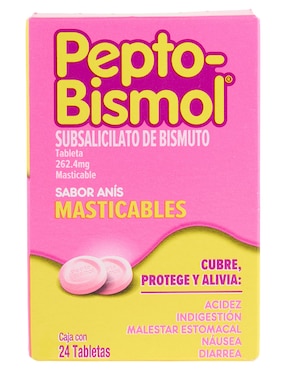 Tabletas para malestar estomacal Pepto-Bismol