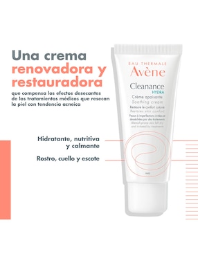 Crema facial recomendada para acné día y noche Avène Pierre Fabre para piel grasa