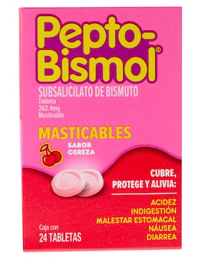 Tabletas para malestar estomacal Pepto-Bismol