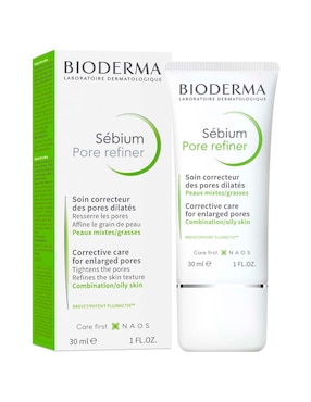 Crema Facial Recomendada Para Acné Día Y Noche Bioderma Sébium Pore Refiner 30ml Para Piel Mixta Y Grasa