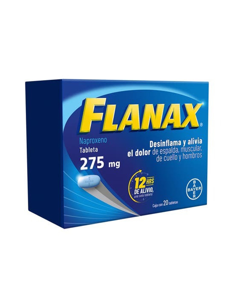 Tabletas para desinflamar y aliviar dolor intenso Flanax 2