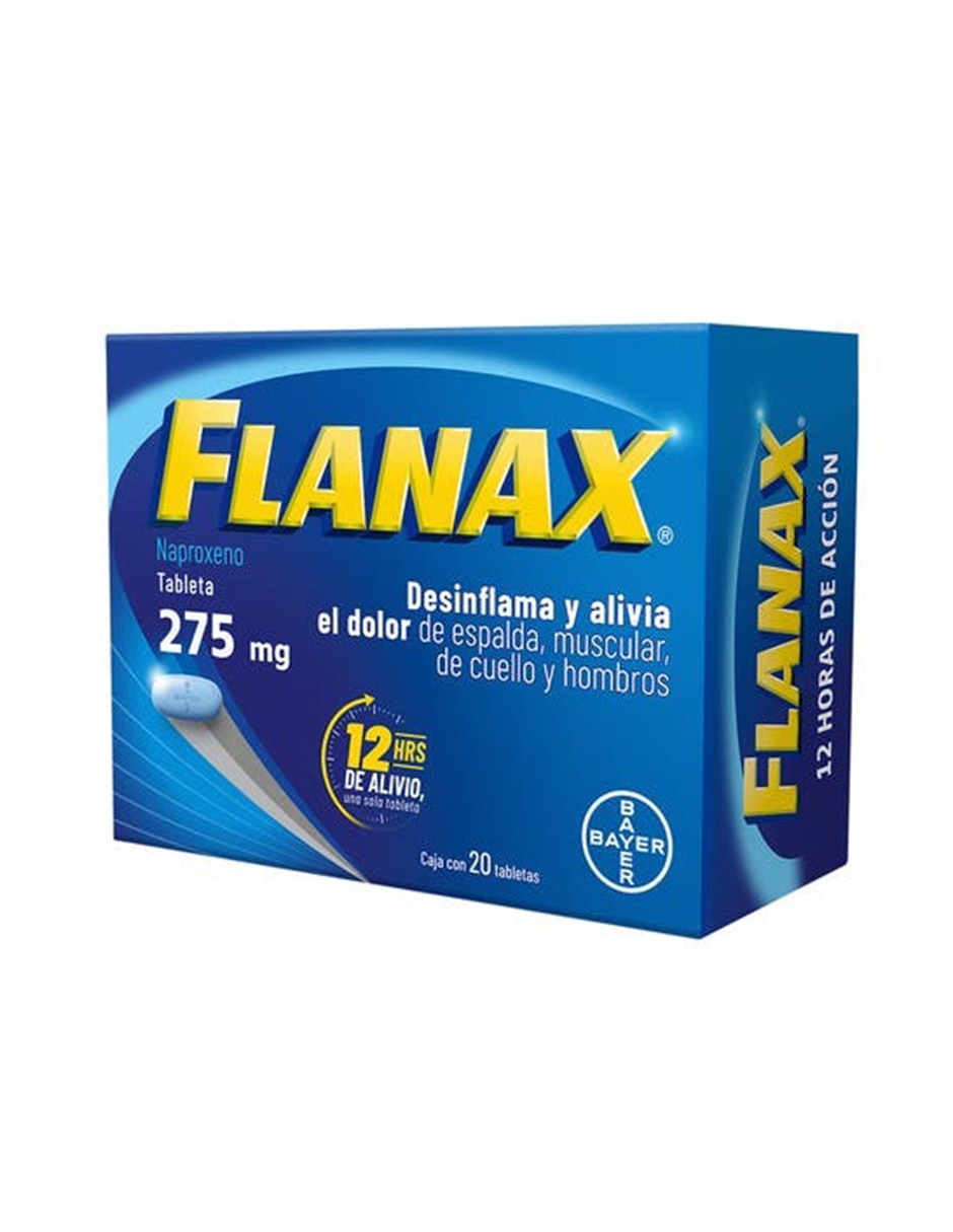 Tabletas para desinflamar y aliviar dolor intenso Flanax 3