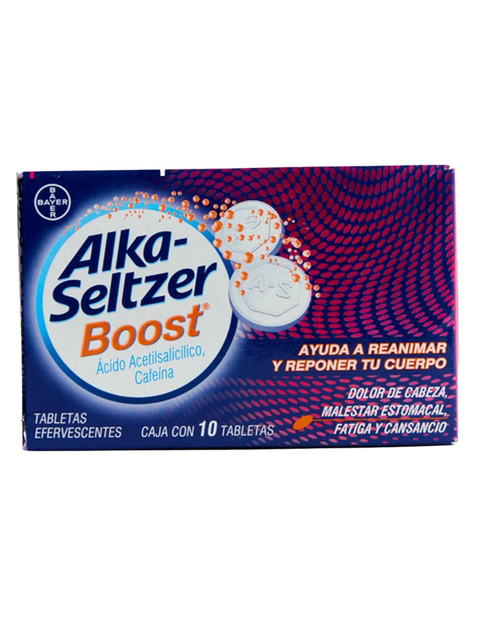 Tabletas para dolor de cabeza y migrañas Alka-Seltzer Boost