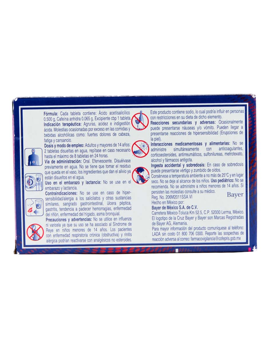 Tabletas para dolor de cabeza y migrañas Alka-Seltzer Boost 3