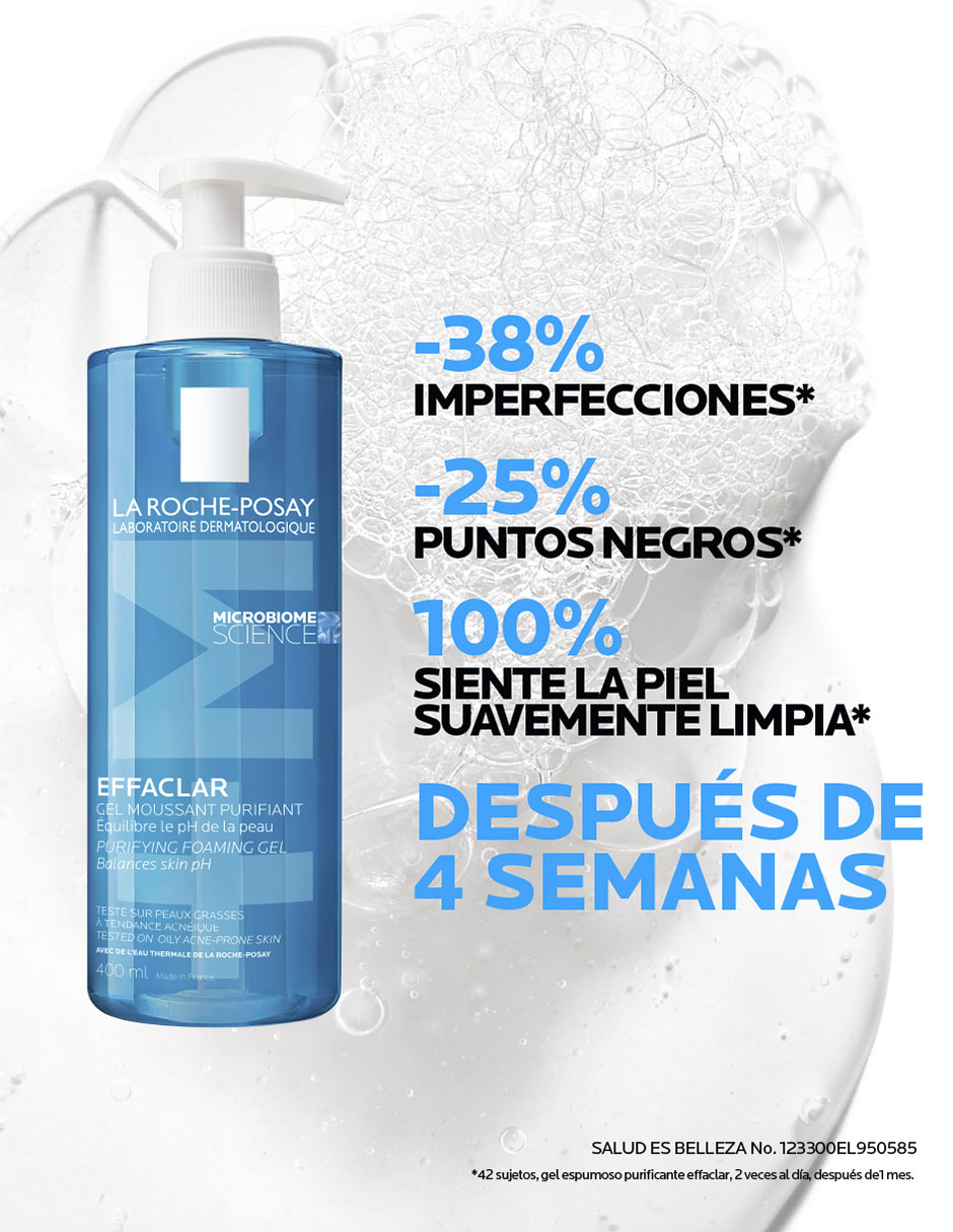 Limpiador facial Purifying Foaming Gel Effaclar para purificar 3