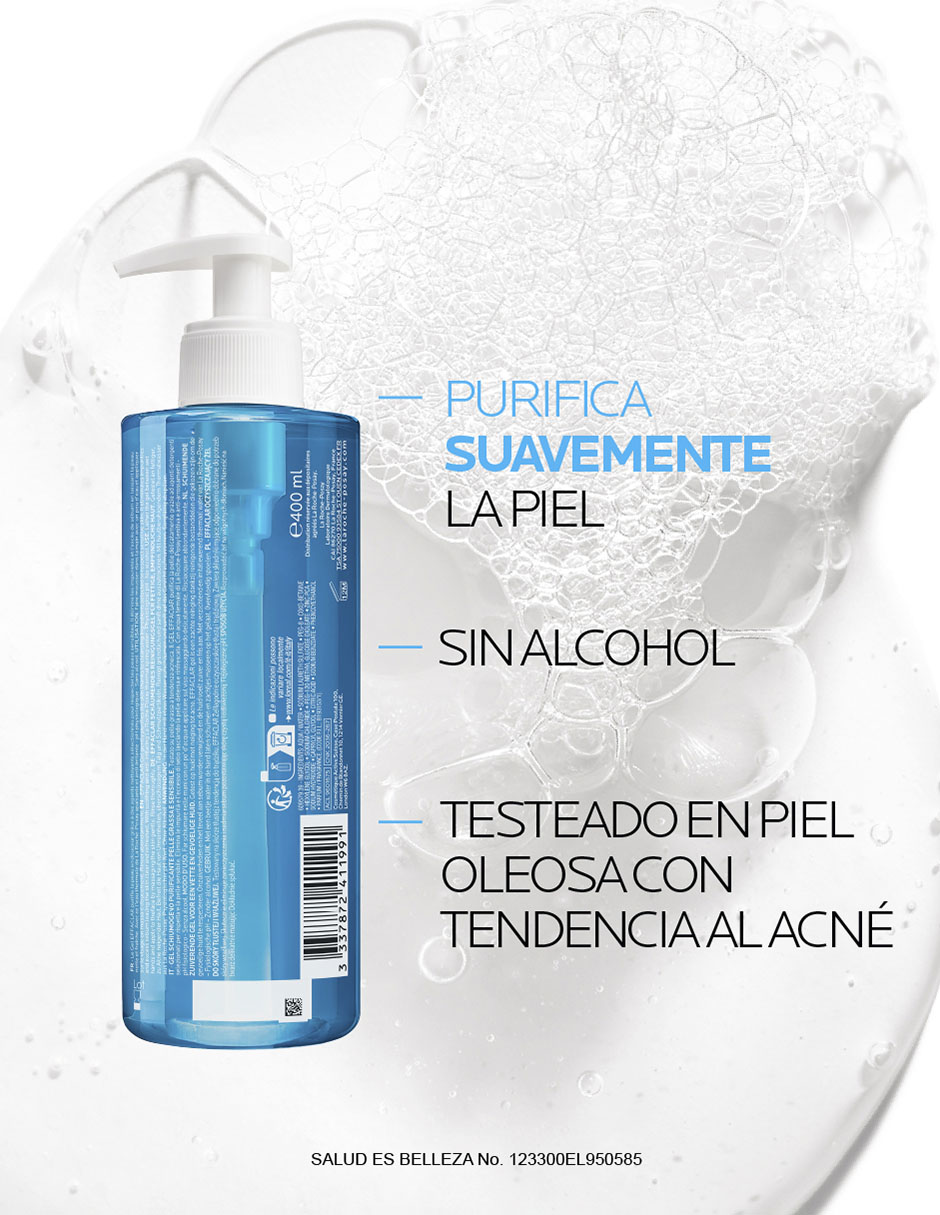 Limpiador facial Purifying Foaming Gel Effaclar para purificar 4