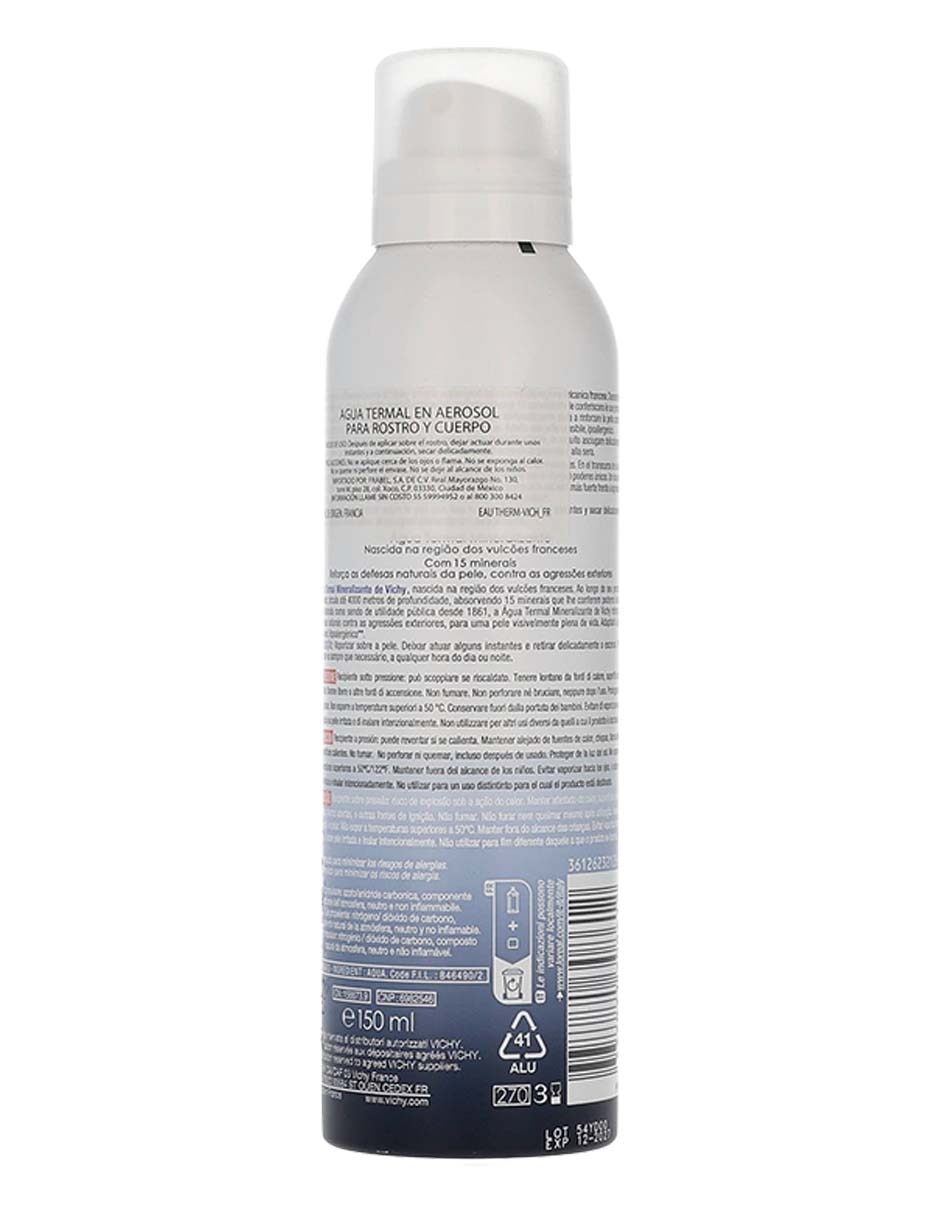 Agua termal rostro y cuerpo Agua Termal Mineralizante para calmar la piel 3