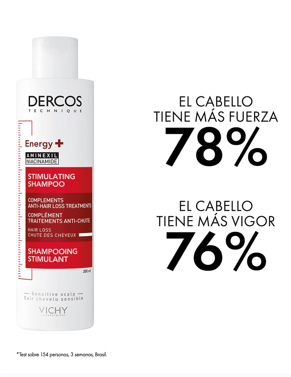 Shampoo anticaída para cabello Dercos Energy+ Dercos 5