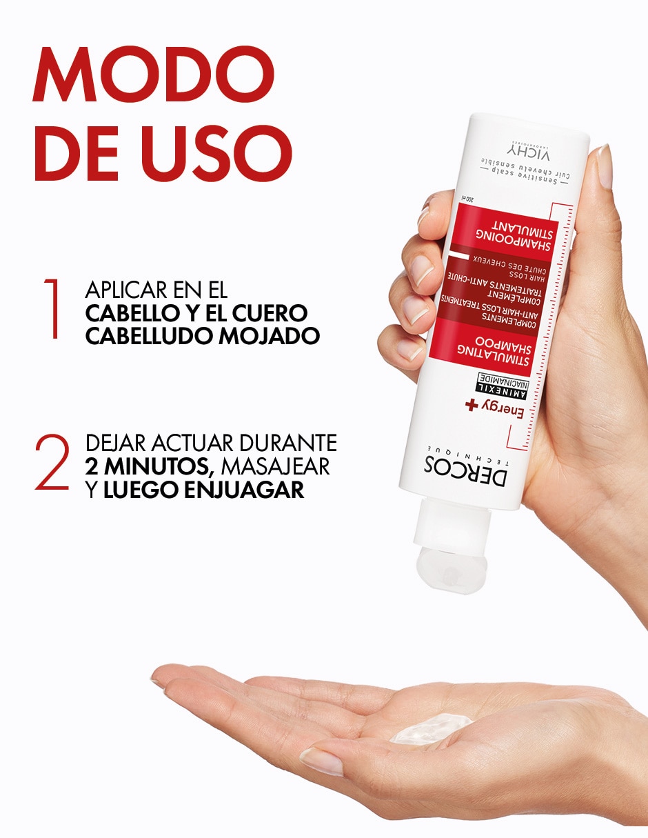 Shampoo anticaída para cabello Dercos Energy+ Dercos 7