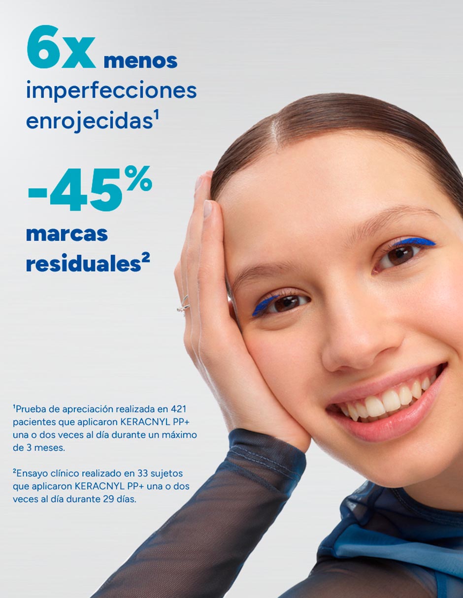 Tratamiento facial PP+ Crema Calmante Antiimperfecciones Keracnyl 3