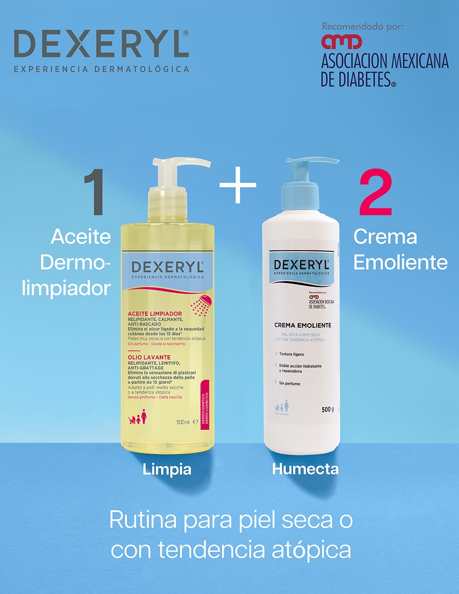 Crema para rostro y cuerpo recomendado para día y noche Dexeryl para piel seca 11