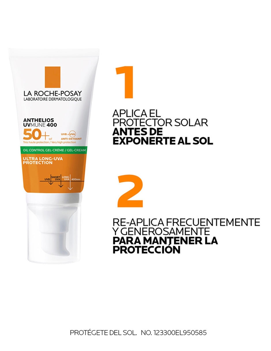 Protector solar FPS 50+ Anthelios UVMune 400 50 ml 4