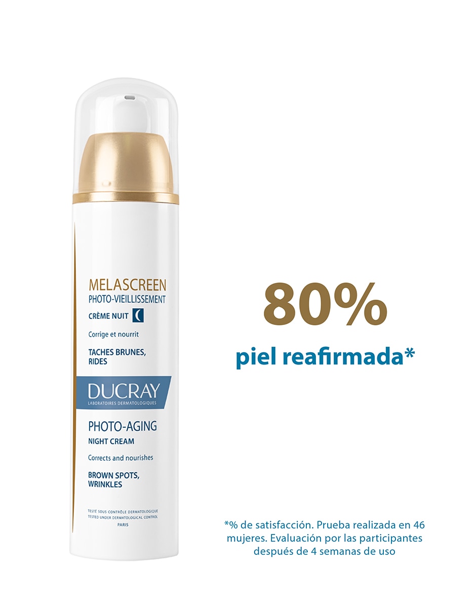 Crema facial recomendada para prevenir signos de la edad noche Melascreen para todo tipo piel 3